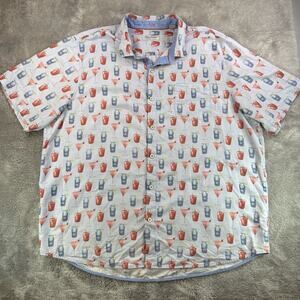 Tommy Bahama The Coconut Point Cocktail AOP Camp Hawaiian Shirt Men’s Sz 3XLT